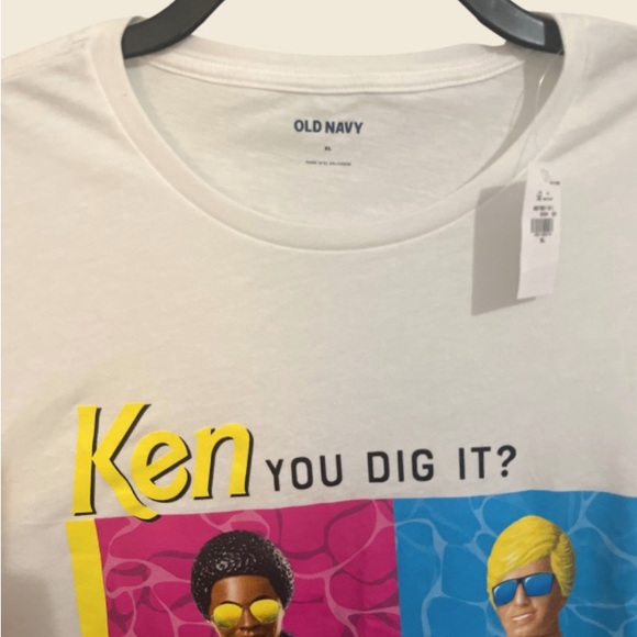Old Navy NWT Barbie Ken You Dig It T-Shirt Size XL - Picture 2 of 3